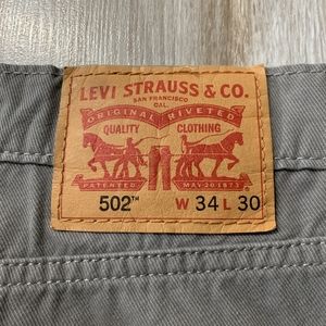 LEVI'S 502 34 x 30 GREY JEANS